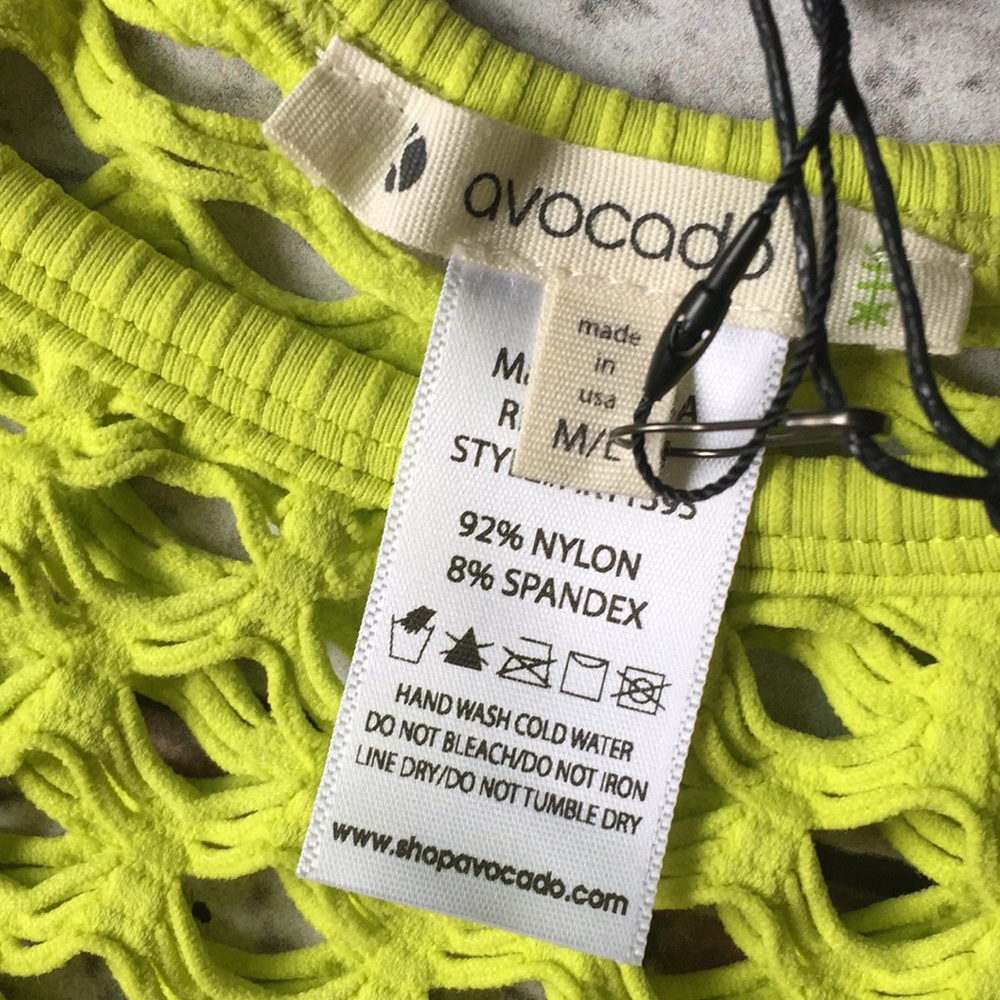 NWT - Avocado Mesh Crop Top - Sz M/L - Picture 7 of 10